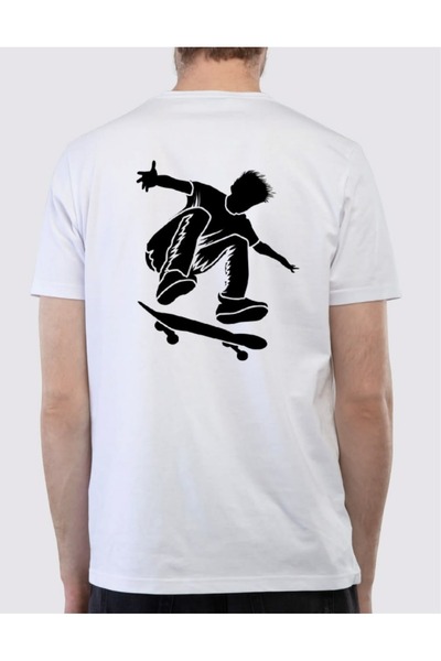 Krays Men's Cotton Regular Fit Dtf Printed Never Give up and Skateboard Desig...