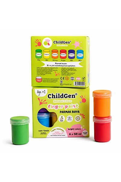 ChildGen SUPER WASHABLE FINGER PAINT 6X50 ML