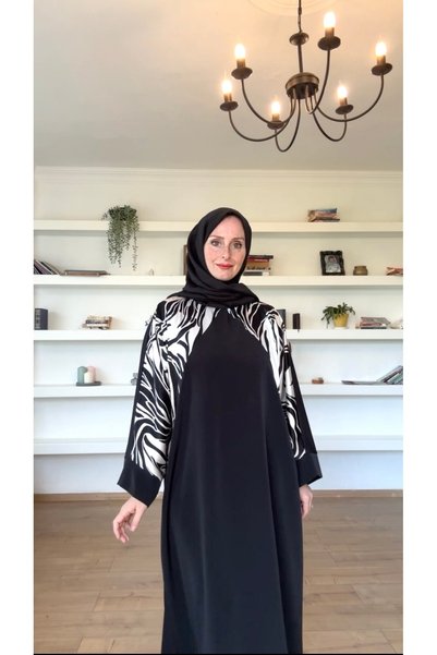 Melek aydın Zebra Pattern Dress