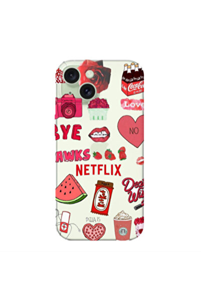 Other Apple iPhone 15 Plus pizza is my valentine Transparent Silicone TPU Θήκη