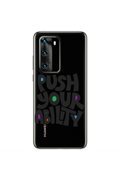Other Huawei P40 Push Your Ability Transparent Silicone TPU Θήκη