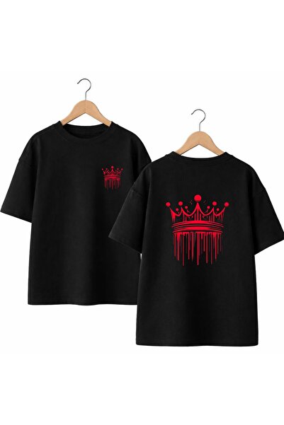 playwear Taç crvena majica sa printom na prednjoj i zadnjoj strani, 100% pamu...