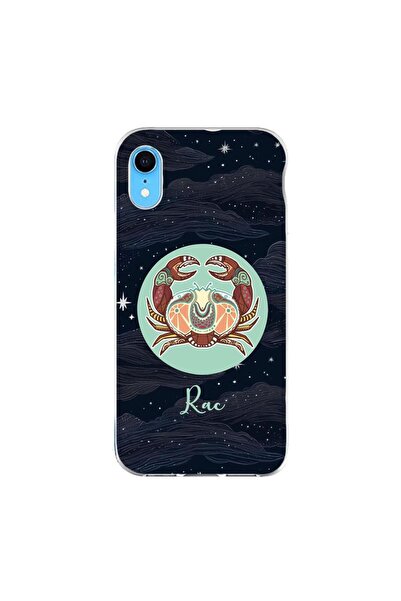 OEM Калъф, съвместим с Apple iPhone XR, силиконов гел TPU, с шарка Хороскоп Рак