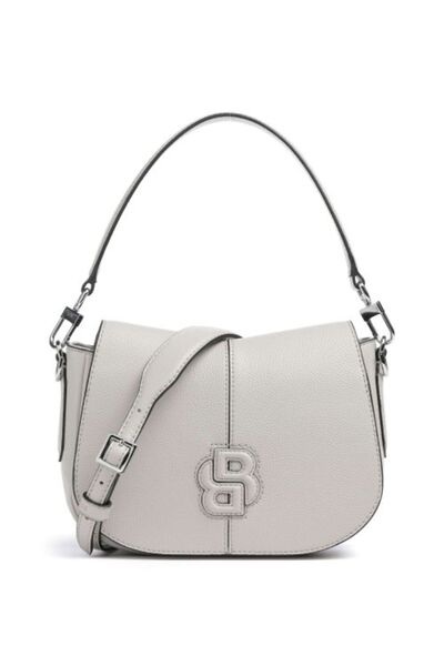 BOSS Gray Saddle Women's Shoulder Bag
