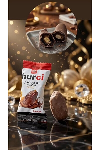 MIDYATGOKALP HURCİ SÜTLÜ ÇİKOLATA KAPLI BADEMLİ HURMA 250 GR