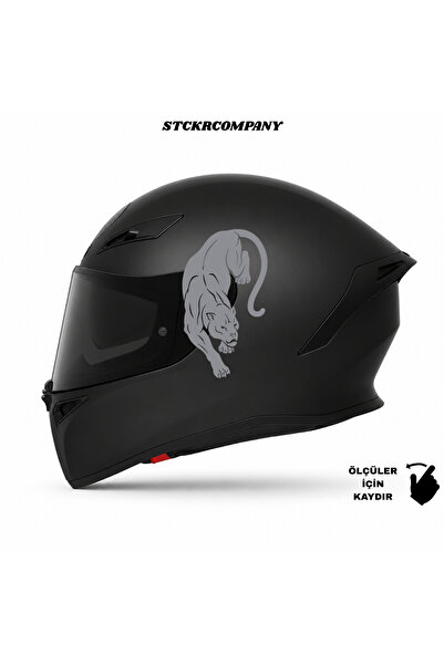 STCKRCO Panter Kask Stickerı | Motor Kask Yanı Sticker | Panter Motosiklet St...