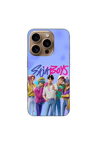OEM Husa compatibila cu Apple iPhone 16 Pro Silicon Gel Tpu Model KPop Demon ...