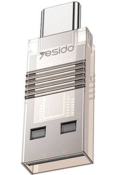 Yesido GS21 Αναγνώστης Καρτών USB 2.0 Type-C για m/i/c/r/o/S/D/ Διαφανής