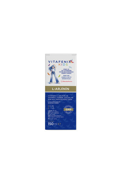Vitafenix Çocuklar İçin 500 mg L-Arjinin İçeren C Vitaminli Sıvı Takviye Edic...