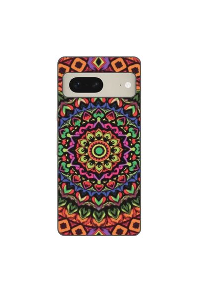OEM Husa compatibila cu Google Pixel 8 Silicon Gel Tpu Model Colorfull Mandal...