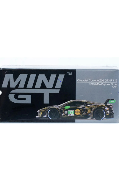 mini gt Chevrolet Corvette Z06 GT3.R #13 AWA 2025 IMSA Daytona 24 Hrs