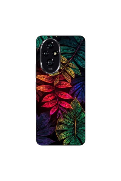 OEM Θήκη συμβατή με Honor 200, από σιλικόνη gel TPU, με μίνιμαλ σχέδιο νέον φ...