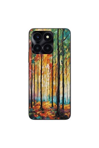 OEM Husa compatibila cu Honor X6a Silicon Gel Tpu Model Colored Forest Art