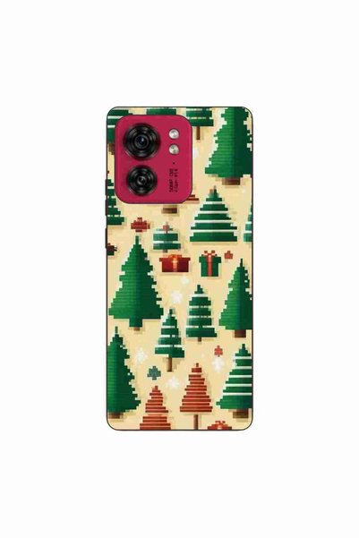 OEM Husa compatibila cu Motorola Edge 40 Silicon Gel Tpu Model Pixel Art Chri...