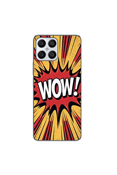 OEM Θήκη συμβατή με Honor X8 4G από σιλικόνη gel TPU με σχέδιο κόμικ και κείμ...