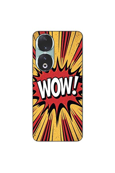 OEM Husa compatibila cu Honor 90 5G Silicon Gel Tpu Model Comic Book WOW Text