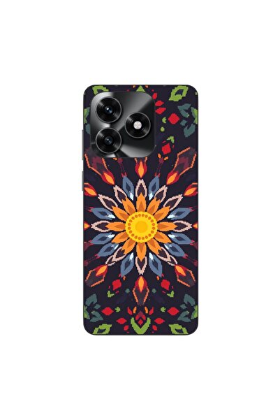 OEM Θήκη συμβατή με Honor X5c Plus Σιλικόνης TPU με σχέδιο Pixel Art Ηλιακό Μ...
