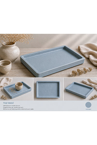 Art By Aslı Wabi Sabi Style Decorative Tray 20X27