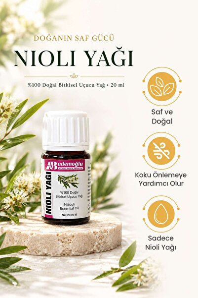 ADEMOĞLU BİTKİSEL SAĞLIK ÜRÜNLERİ Nioli Uçucu Yağı 20 ml Saf ve Doğal (Niaoul...