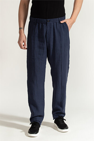 Emporio Armani Erkek Keten Pantolon Çok Renkli