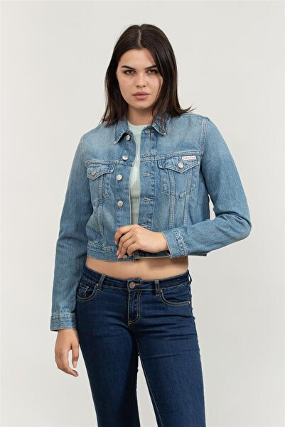 Calvin Klein Kadın Mont Lacivert