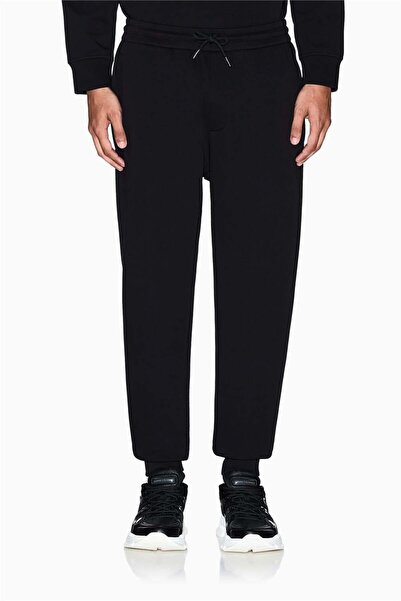 Armani Exchange Men's Logo Stretch Cotton Regular Fit Normal Waist Jogger Bla...
