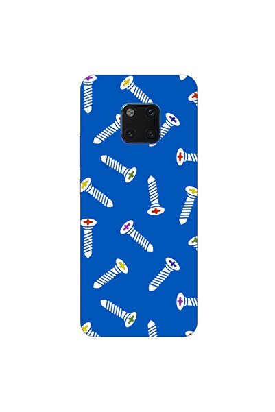 OEM Husa compatibila cu Huawei Mate 20 Pro Silicon Gel Tpu Model Screws Pattern