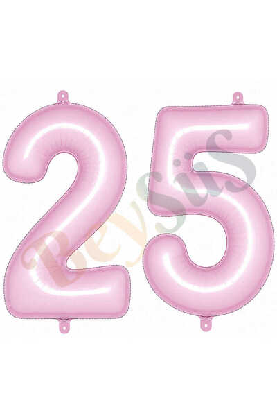 BeySüS 25 Foil Balloons in Pink Color (76 cm)