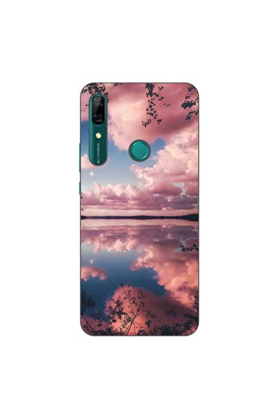 OEM Θήκη συμβατή με Huawei P Smart Z από σιλικόνη gel TPU, σχέδιο Ροζ Σύννεφα