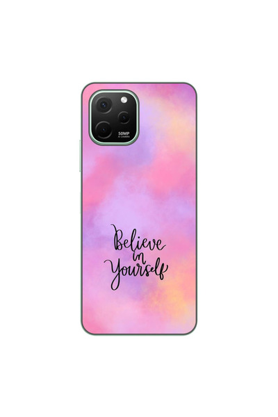 OEM Θήκη συμβατή με Huawei Nova Y61 Σιλικόνης Τζελ TPU με σχέδιο  "Πίστεψε στ...