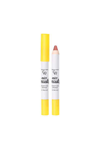 Golden Rose MISS BEAUTY VELVETY KISS LIPSTICK 01 TRUE NUDE 3.5GR