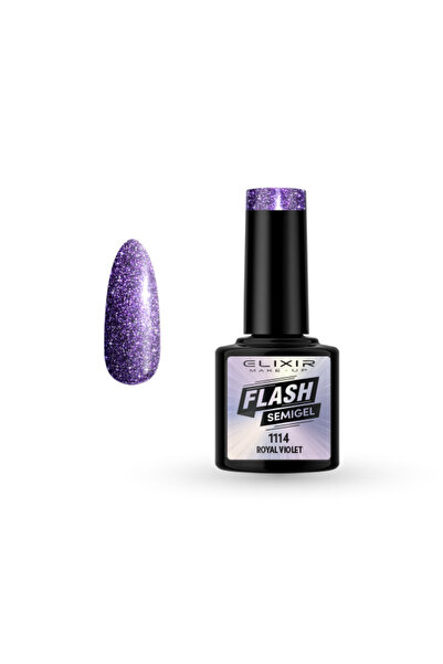 Elixir FLASH SEMI GEL (ΗΜΙΜΟΝΙΜΟ BΕΡΝΙΚΙ) - 1114 (ROYAL VIOLET) 8ML