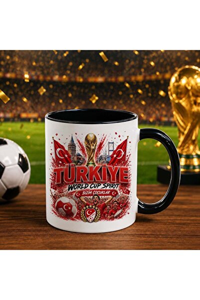 Bk Gift Turkey Fan Themed World Football Cup Designed Black Trophy Cup-9 One ...