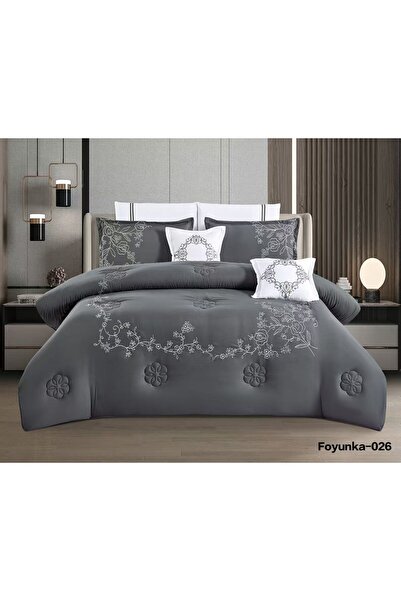 Asia Summer Plain Jacquard Double Bedspread 8 Pieces-