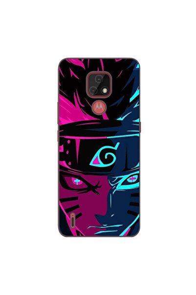 OEM Калъф, съвместим с Motorola Moto E7, силиконов гел TPU, с шарка Наруто, Л...