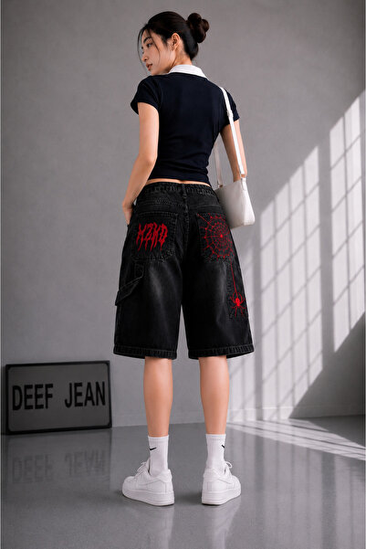 DEEFWEAR Y2K ΚΕΝΤΗΜΕΝΟ ΦΑΡΔΥ ΤΖΙΝ ΣΟΡΤΣ ΜΠΕΡΜΟΥΝΤΑ/ΣΟΡΤΣΛΟΝ