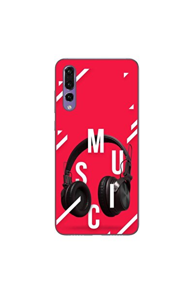 OEM Θήκη συμβατή με Huawei P20 Pro από σιλικόνη gel TPU με σχέδιο ακουστικών ...