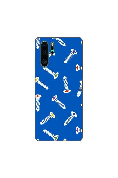 OEM Калъф, съвместим с Huawei P30 Pro, силиконов гел TPU модел, с шарка на ви...
