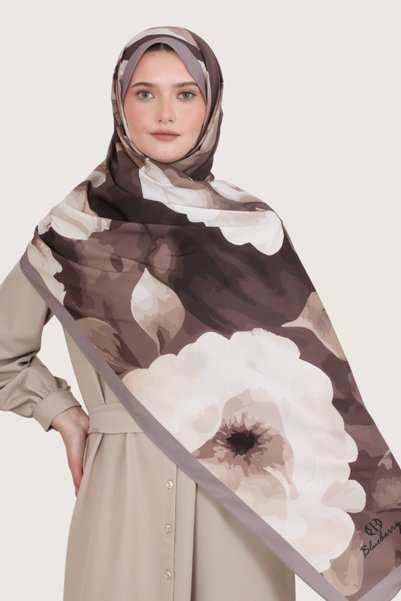 b blueberry italia Bursa Silk Shawl - Sapphire Garden Series -