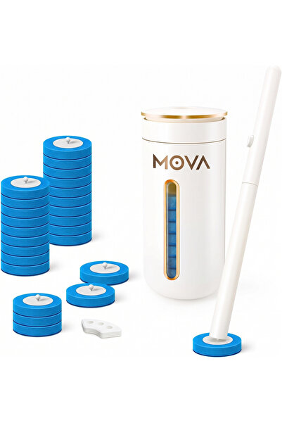 MOVA Premium Kullan At Süngerli Tuvalet Fırçası Seti - Duvara Monte, Kendinde...