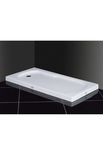 SELİKA Dikdörtgen Flat H:7 Cm Panelsiz Duş Teknesi 80 x 110 cm Beyaz