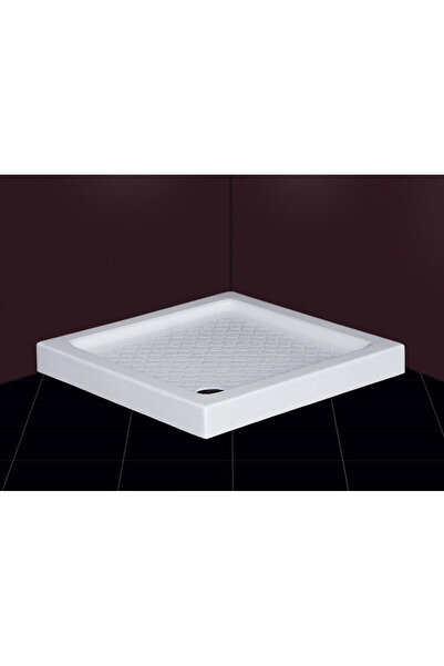 SELİKA Kare Flat H:7 Cm Panelsiz Duş Teknesi 70 x 70 cm Beyaz