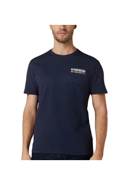 Napapijri Ανδρικό S-Kasba T-shirt Navy Μπλε NP0A4HQQ-1761