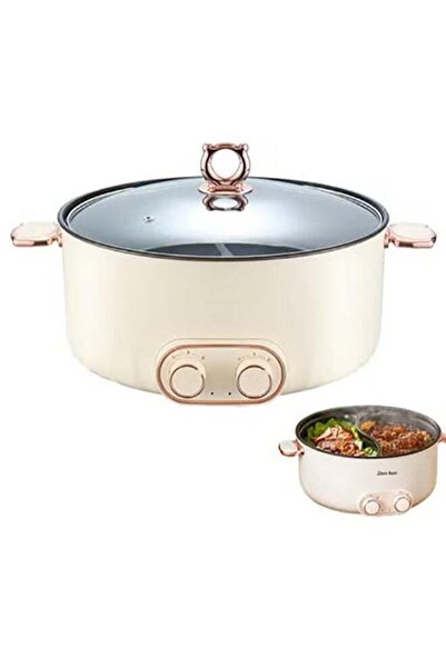Arabest 6L Electric Double Cooker,Independent Temperature Control,Non-Stick E...