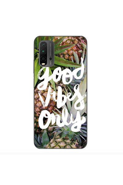 OEM Case compatible with Xiaomi Redmi 9T Silicon Gel Tpu Model Good Vibes Only
