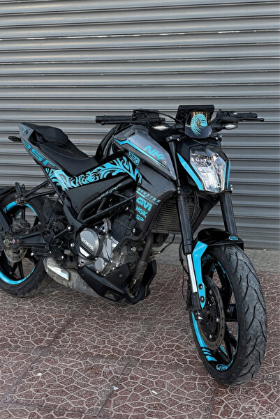 Banxtre CFMOTO NK250 için Tribal Detaylı Komple Jant ve Grenajlar için Sticke...