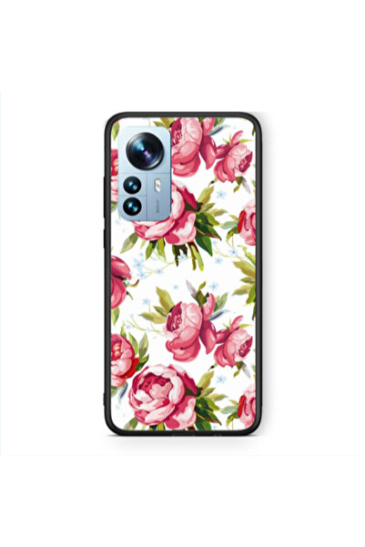 Other Xiaomi Mi 12 Pro Roses and laves Black Glossy Θήκη