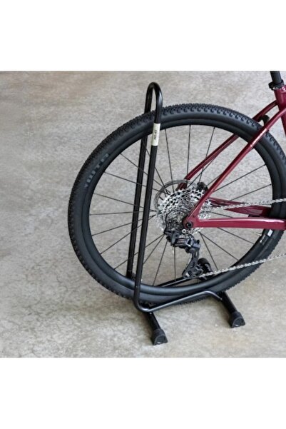 XLC black bicycle stand for 26-29 inch wheels, 70 mm max wheel width, aluminu...
