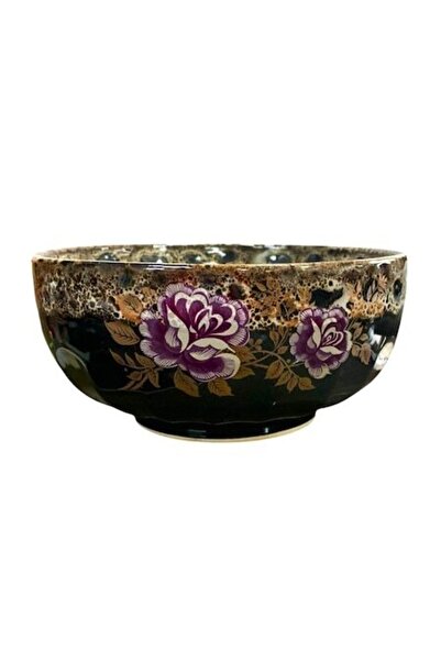 OEM Ceramic Bowl Brown Floral, 16 cm, 900 ml