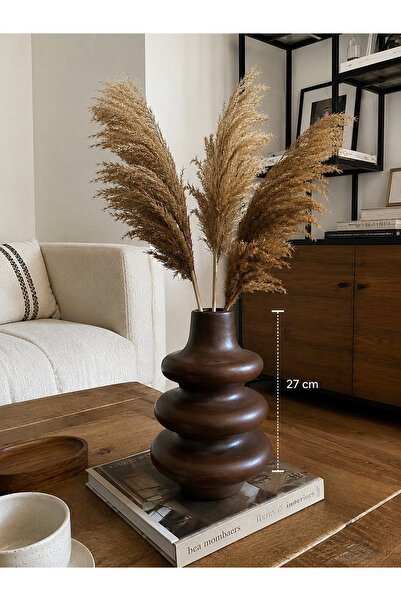 DygArtHome Seramik Büyük 3 Katlı Vazo (27cm )